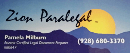 Zion Paralegal - Legal Document Preparer Services Since 1998